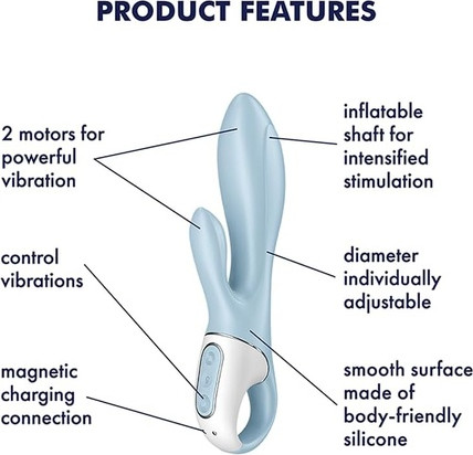 Air Pump Satisfyer Satisfyer Air Pump Bunny 1 Rabbit Vibrator 20.5cm