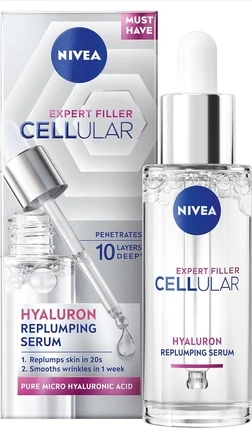 Сыворотка Nivea Cellular Expert Filler Гиалуроновая Кислота Разглаживающая Сыворотка