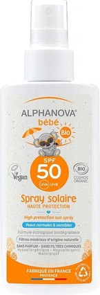 Солнцезащитный спрей Alphanova Alphanova Baby Organic Sun Spray