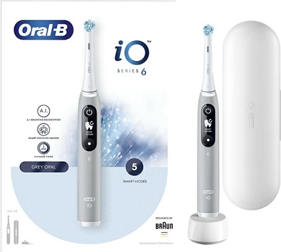 Электрическая зубная щетка Oral-B Series Io 6 Grey Opal