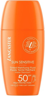 Флюид для лица Lancaster Sun Sensitive Tinted Mattifying для защиты от солнца