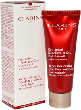Интенсивный уход Clarins Super Restorative Зона декольте Интенсивный уход для шеи и декольте