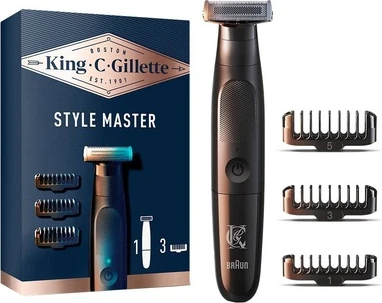 Триммер Gillette King C Gillette для бороды Бритва 3 лезвия Устройство для укладки