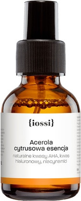 Сыворотка с гиалуроновой кислотой Iossi Acerola Citrus Essence с натуральными AHA-кислотами, гиалуроновой кислотой и ниацинамидом (витамин B)