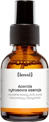 Сыворотка с гиалуроновой кислотой Iossi Acerola Citrus Essence с натуральными AHA-кислотами, гиалуроновой кислотой и ниацинамидом (витамин B)