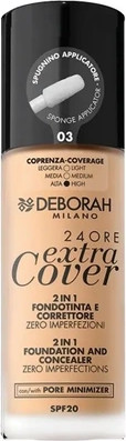 Тональная основа Deborah Milano 24 Hour Extra Cover