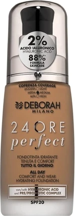 Тональная основа Deborah Milano 24 Hours Жидкая тональная основа Идеальное увлажнение SPF 20
