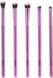 Набор кистей Glov Make Up Brush Set из 5 кистей для макияжа, фиолетовый