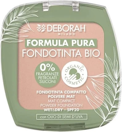 Компактная пудра-основа Deborah Milano Pure Formula
