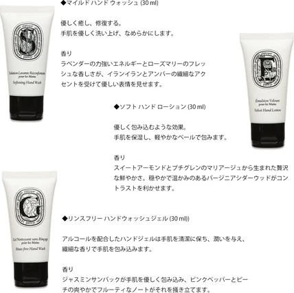 Набор Диффузоров Diptyque Collection Hands