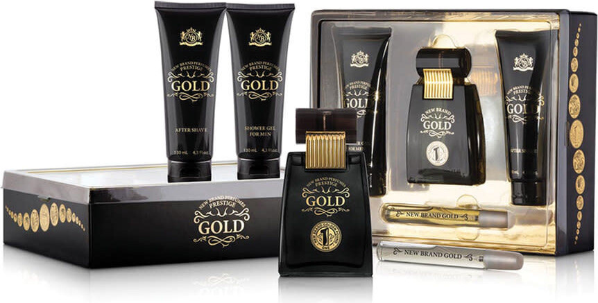 Туалетная вода спрей подарочный набор New Brand Gold