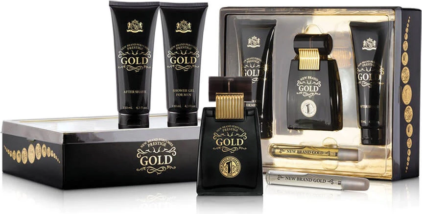 Туалетная вода спрей подарочный набор New Brand Gold