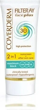Тонирующий солнцезащитный флюид для лица Coverderm Filteray Face Plus SPF30