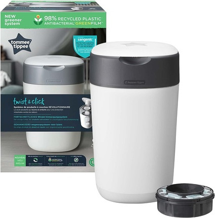 Контейнер для подгузников Tommee Tippee Twist and Click Advanced с кассетой для сменных блоков