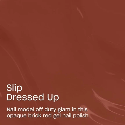 Гель-лак OPI Slip Dressed Up Непрозрачный Темно-Красно-Коричневый Крем Полимеризация УФ-лампой