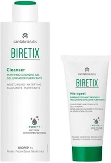 Набор очищающего геля и отшелушивающего средства Biretix