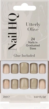 Artificial Nails Nail Hq Utterly Olive