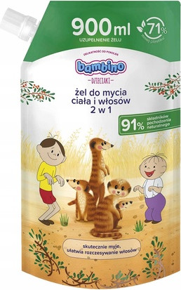 Body And Hair Wash Gel Bambino Refill