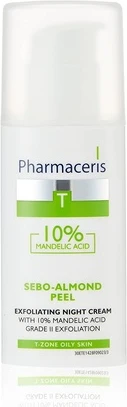 Ночной крем Pharmaceris Sebo-Almond Peel Отшелушивающий ночной крем 10%