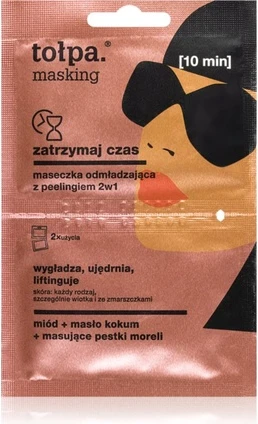 2-in-1 Mask Tołpa Time Stop Mask with Peeling Rejuvenating