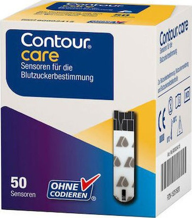 Тест-полоски для измерения уровня глюкозы в крови Bayer Ascensia Contour Care