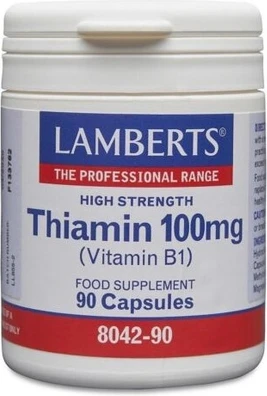 Lamberts Тиамин 100мг Витамин B1 90