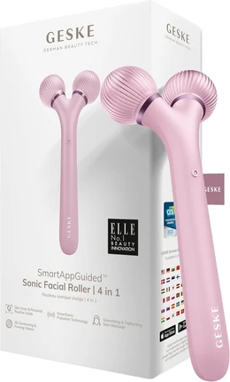 Роллер для лица Geske Smart App Guided Sonic Facial Roller 4 в 1