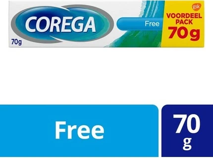 Adhesive Cream Corega Free Adhesive Cream For Dentures