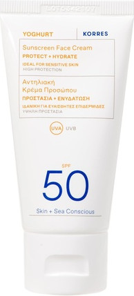 Солнцезащитный крем SPF50 Korres Йогурт Быстро впитывающийся