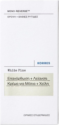 Разглаживающий крем для контура глаз и губ Korres White Pine