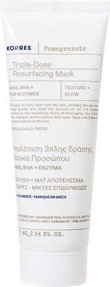 Антивозрастная маска Korres Pomegranate Regenerating Face Mask с AHA и BHA кислотами