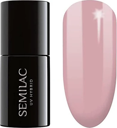 Classic Nail Polish Semilac Nude Beige Color 004
