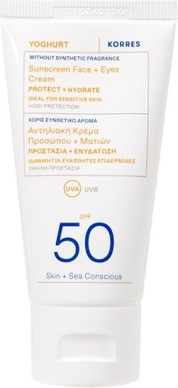 Гель-крем для лица от солнца Korres Yoghurt