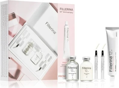 Набор для ухода за лицом Fillerina Skin Care Gift Set с гиалуроновой кислотой, эффект наполнения уровень 3