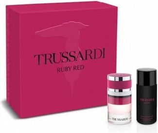 Набор «ТВЕРДАЯ ВОДА» и лосьона для тела Trussardi Ruby Red
