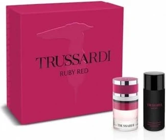 Набор «ТВЕРДАЯ ВОДА» и лосьона для тела Trussardi Ruby Red