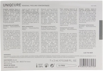 Концентрат для ухода за лицом Skeyndor Uniq Cure Renewal Peeling