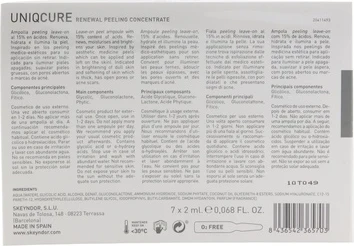 Концентрат для ухода за лицом Skeyndor Uniq Cure Renewal Peeling
