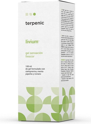 Медицинский Гель Terpenic Livium для свежести и облегчения усталости ног