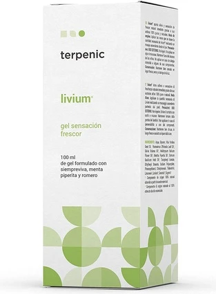Медицинский Гель Terpenic Livium для свежести и облегчения усталости ног