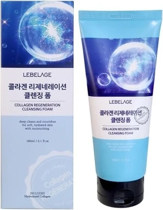 Очищающая пенка Lebelage Collagen Regeneration Deep Cleansing Hydrating Foam для умывания лица