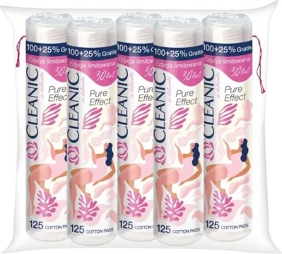 Ватные диски Cleanic Round Cosmetic Pads Pure Effect Soft Touch 100% Хлопок