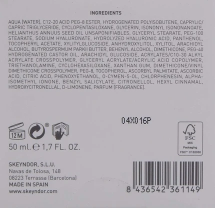 Интенсивный увлажняющий крем Skeyndor Power Hyaluronic