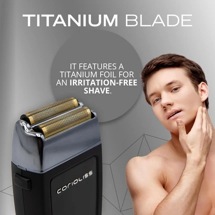 Электрическая бритва Corioliss The Shaver Precision Beard Titanium Foil Professional