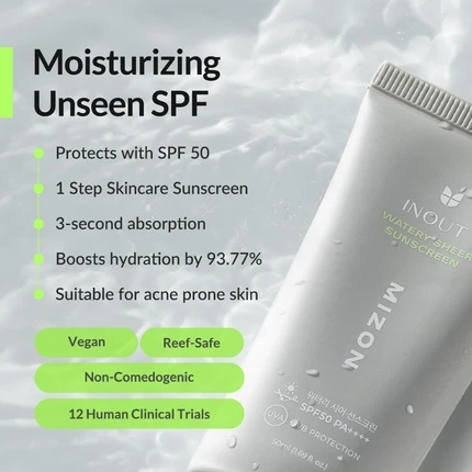 Солнцезащитное средство Mizon Inout Watery Sheer Sunscreen