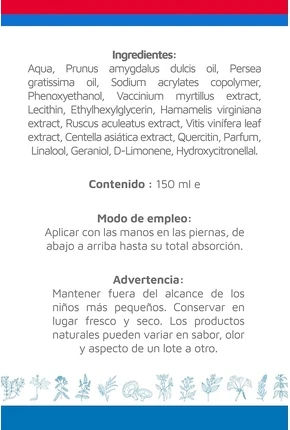 Крем Laboratorios Mahen Fluyen для циркуляции