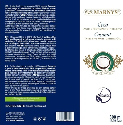Кокосовое масло Marny's