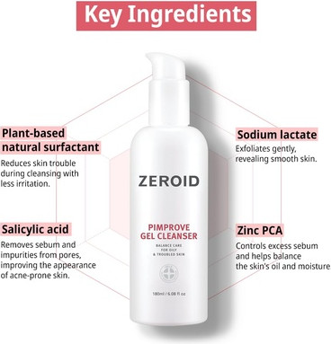 Очищающий гель Zeroid Pimprove