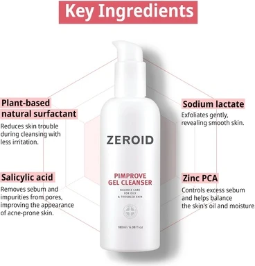Очищающий гель Zeroid Pimprove