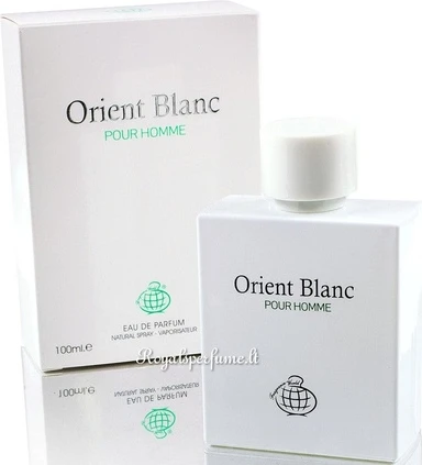 Eau De Parfum Fragrance World Orient Blanc Pour Homme